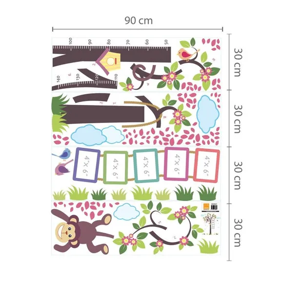 Height Measure Wall Stickers - Multicolor, Vinyl