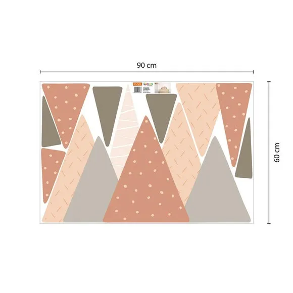 Mountain Wall Stickers - Pink, Vinyl