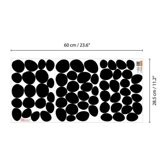 Polka Dot Wall Stickers - Black, Vinyl
