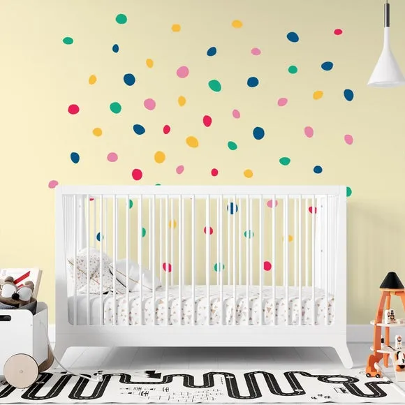Polka Dot Wall Stickers - Multicolor, Vinyl