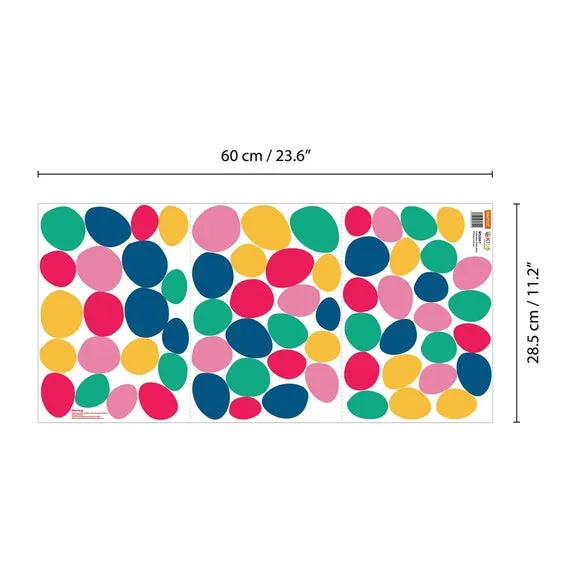 Polka Dot Wall Stickers - Multicolor, Vinyl