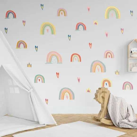 Rainbow Wall Stickers - Multicolor, Vinyl image