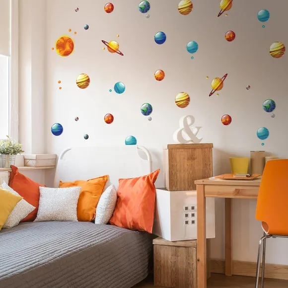 Solar System Wall Stickers - Multicolor, Vinyl
