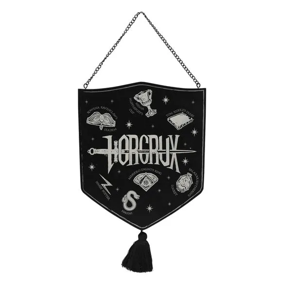 Hanging Plaque Glow in Dark - Black, Wood image