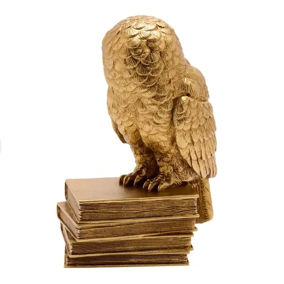 Hedwig Owl Ornament - Gold, Resin