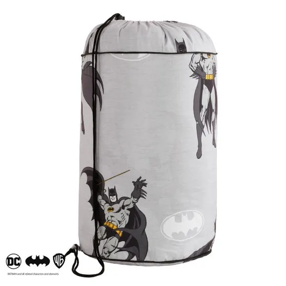 Single Duvet Set with Pillowcase - Grey, Polyester