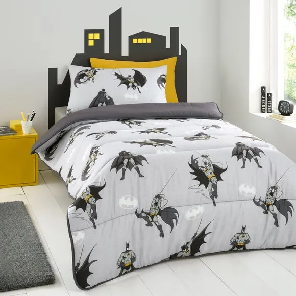 Single Duvet Set with Pillowcase - Grey, Polyester image