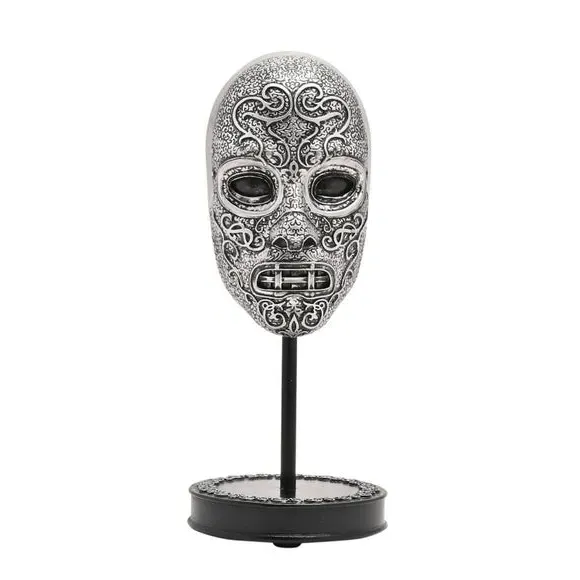 Small Death Eater Mask Ornament - Silver, Resin