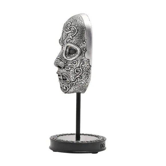 Small Death Eater Mask Ornament - Silver, Resin