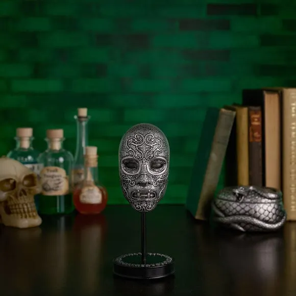Small Death Eater Mask Ornament - Silver, Resin image