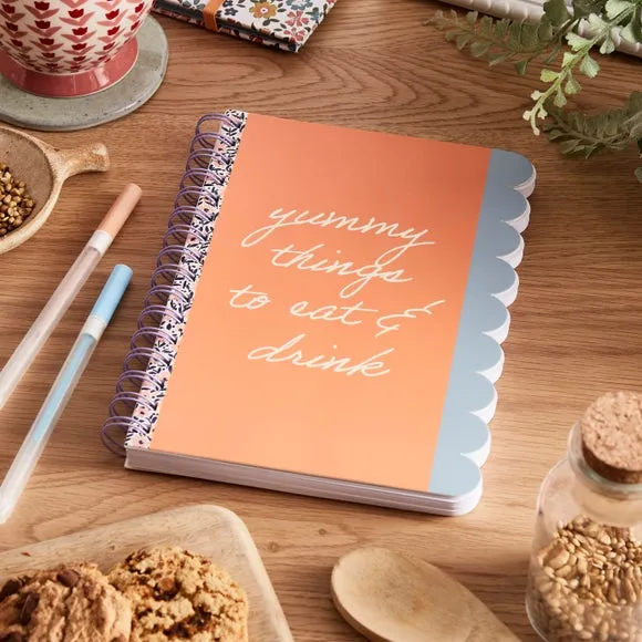 A5 Recipe Book Floral - Multicolor, Wiro Bound