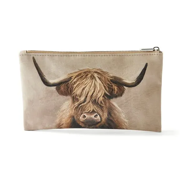 Flat Pencil Case with Metal Zip - Multicolor