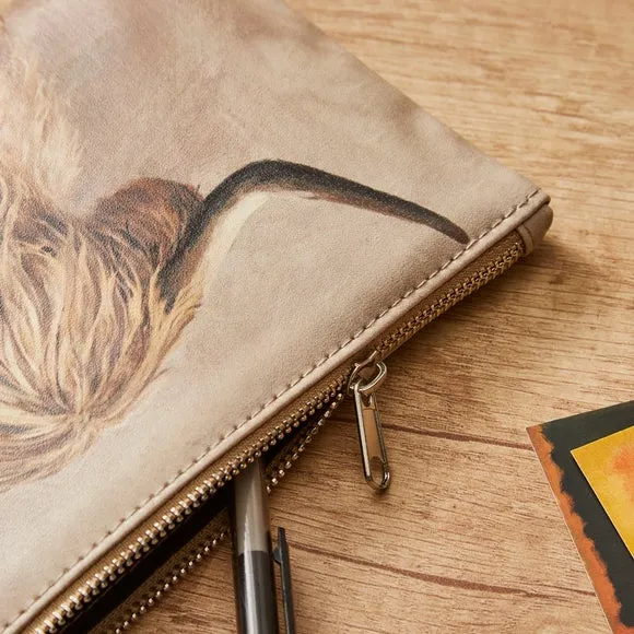 Flat Pencil Case with Metal Zip - Multicolor