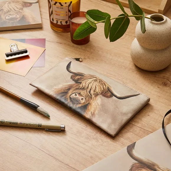 Flat Pencil Case with Metal Zip - Multicolor
