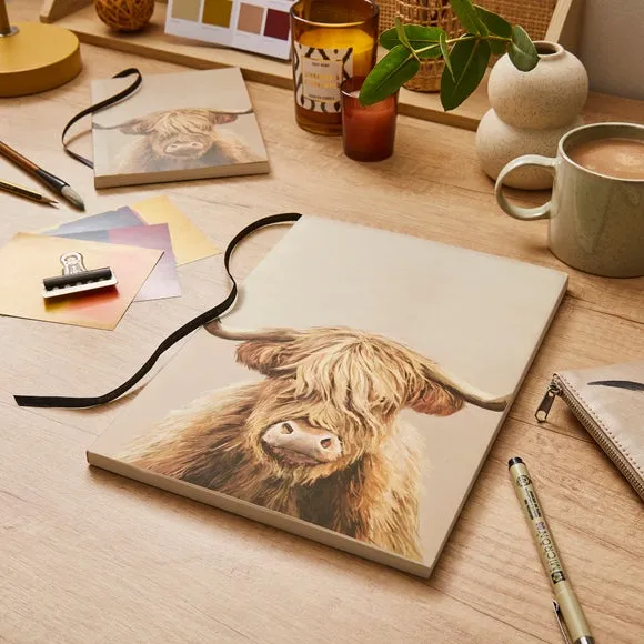 Softbound Notebook Highland Cow - Multicolor