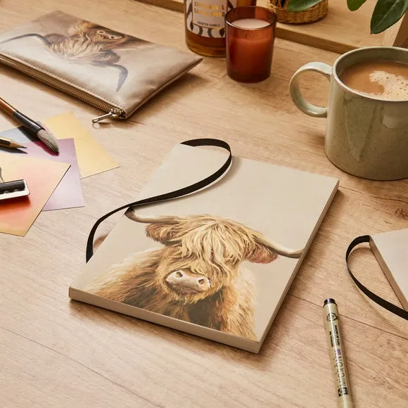 Softbound Notebook Highland Cow - Multicolor