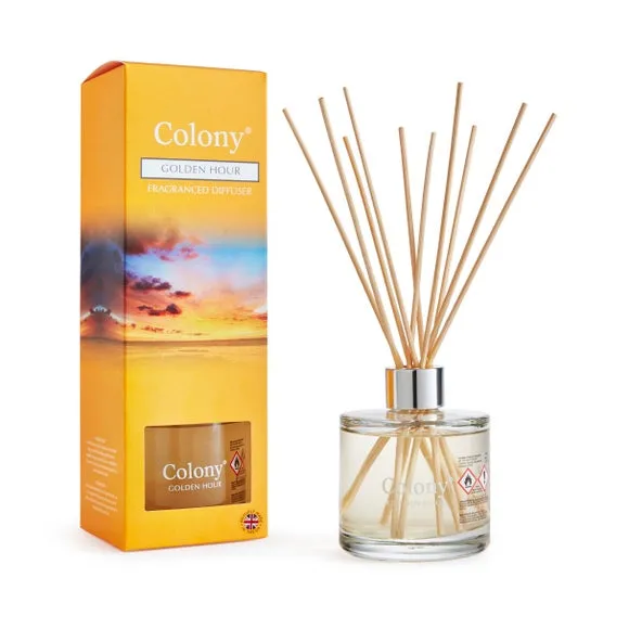 200ml Reed Diffuser Golden Hour - Orange, Glass