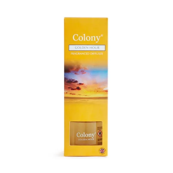 200ml Reed Diffuser Golden Hour - Orange, Glass