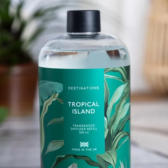 Diffuser Refill Tropical Scent - Clear, 500ml