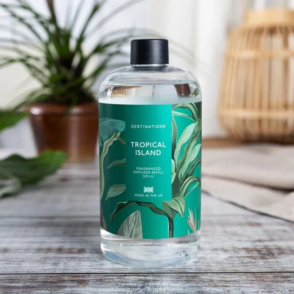 Diffuser Refill Tropical Scent - Clear, 500ml image