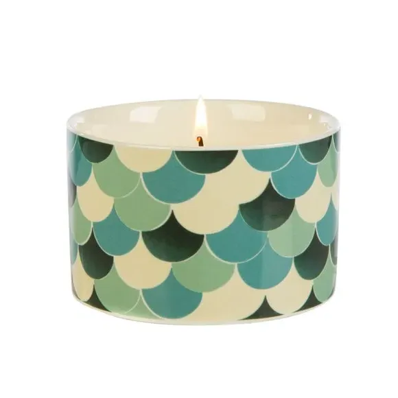 Large Scented Candle - Green Tea Bergamot, Ceramic image