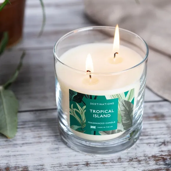 Multi Wick Jar Candle - Clear, Glass