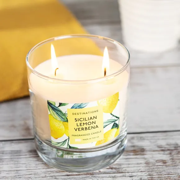 Multi Wick Jar Candle - Clear, Glass
