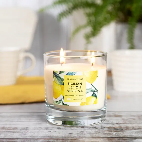 Multi Wick Jar Candle - Clear, Glass image