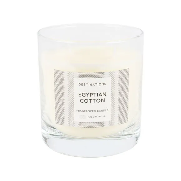 Multi Wick Jar Candle Egyptian Cotton - Clear