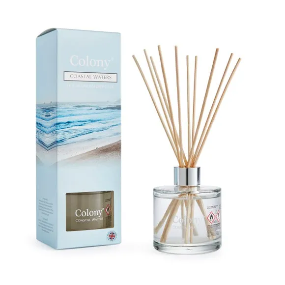 Reed Diffuser Coastal Waters - Blue, Glass