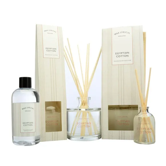 Reed Diffuser Egyptian Cotton Scent - Clear