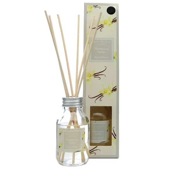 Reed Diffuser Vanilla Scent - Clear Glass image
