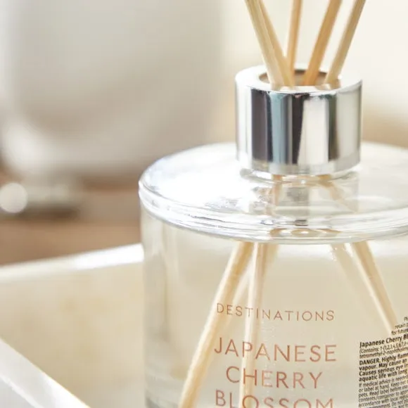 Reed Diffuser with 5 Reeds - Pink, Glass
