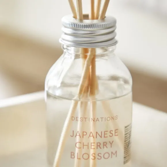 Reed Diffuser with 5 Reeds - Pink, Glass