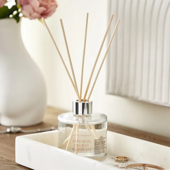 Reed Diffuser with 5 Reeds - Pink, Glass