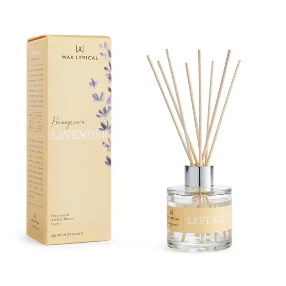 Reed Diffuser with Lavender Fragrance - Glass image