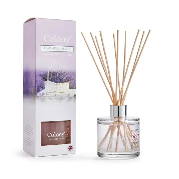 Reed Diffuser with Lavender Fragrance - Purple