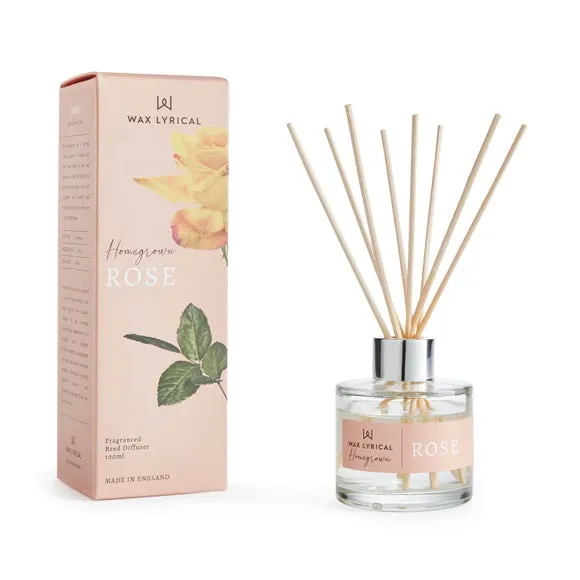 Rose Reed Diffuser - Natural, Glass