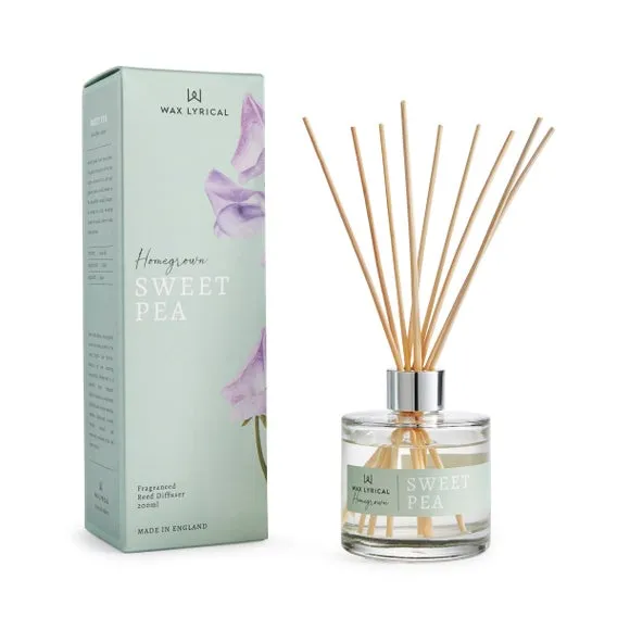 Sweet Pea Reed Diffuser - Natural, Glass