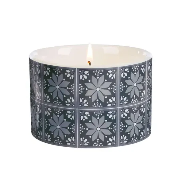 Tea Candle with Lid - Grey, Ceramic image