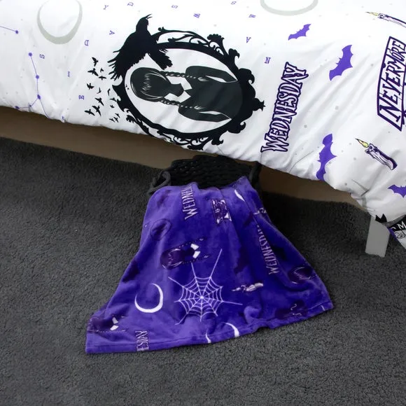 Fleece Blanket Gothic Design - Purple