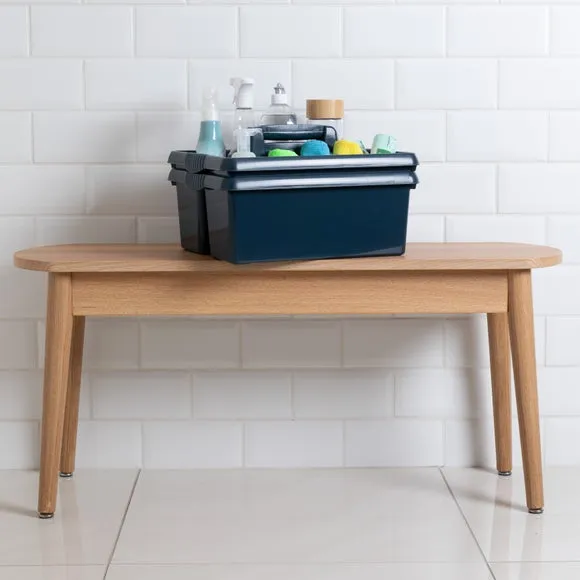 2-Section Storage Caddy - Navy, Plastic