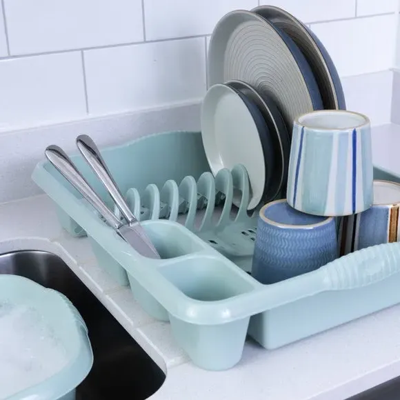 3-Piece Kitchen Set with Drainer - Sage