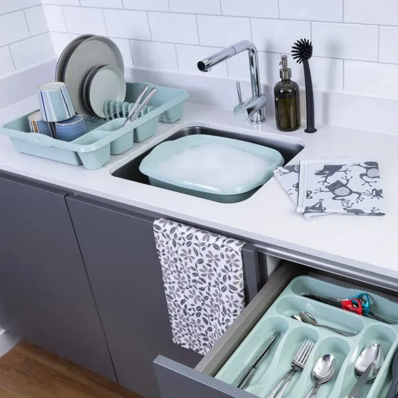 3-Piece Kitchen Set with Drainer - Sage image