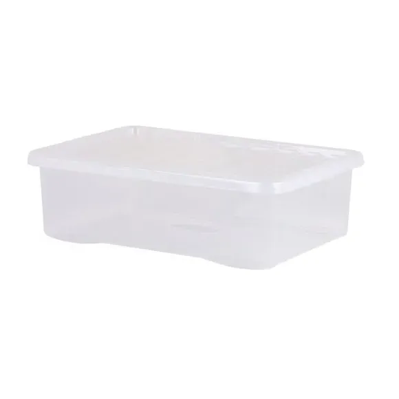 5-Piece Underbed Storage Boxes - Clear, Plastic