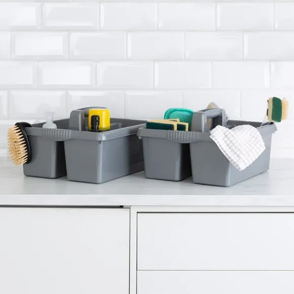 Set of 2 Kitchen Organisers - Silver