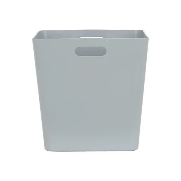 Set of 3 Storage Baskets - Grey, Plastic