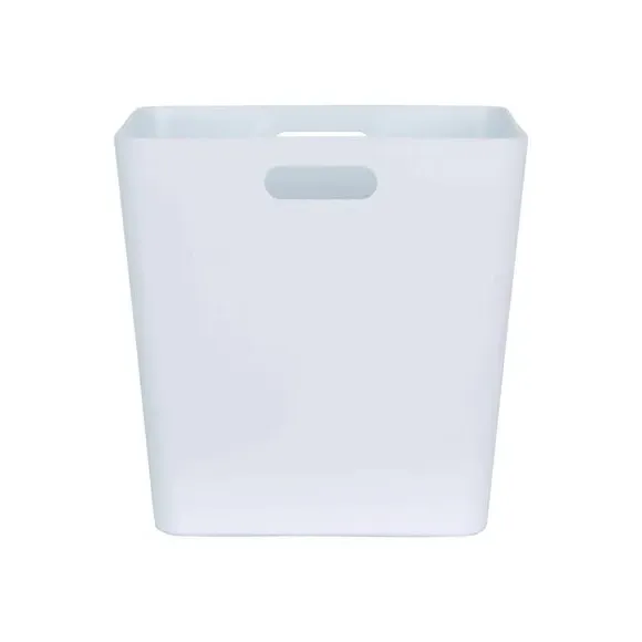 Set of 3 Storage Baskets - White, Plastic