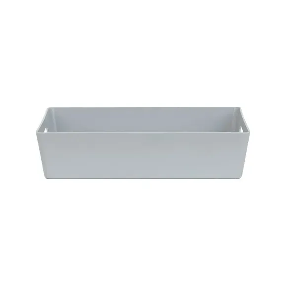 Set of 4 Storage Baskets with Handles - Grey