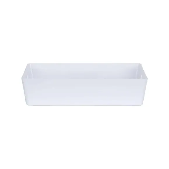 Set of 4 Storage Baskets with Handles - White